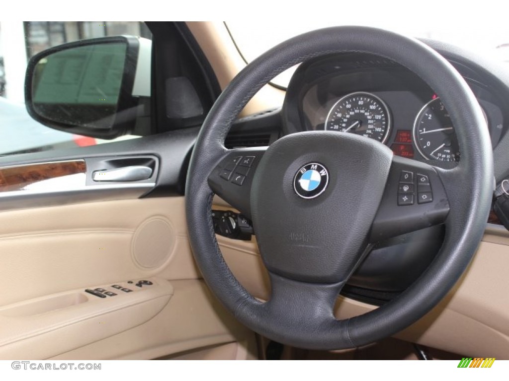 2008 X5 3.0si - Alpine White / Sand Beige photo #38