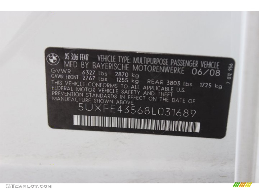 2008 X5 3.0si - Alpine White / Sand Beige photo #49