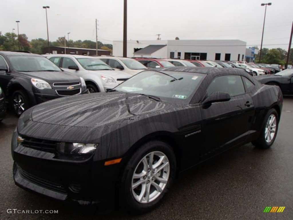 2014 Camaro LS Coupe - Black / Black photo #1