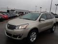 2014 Champagne Silver Metallic Chevrolet Traverse LT AWD  photo #1