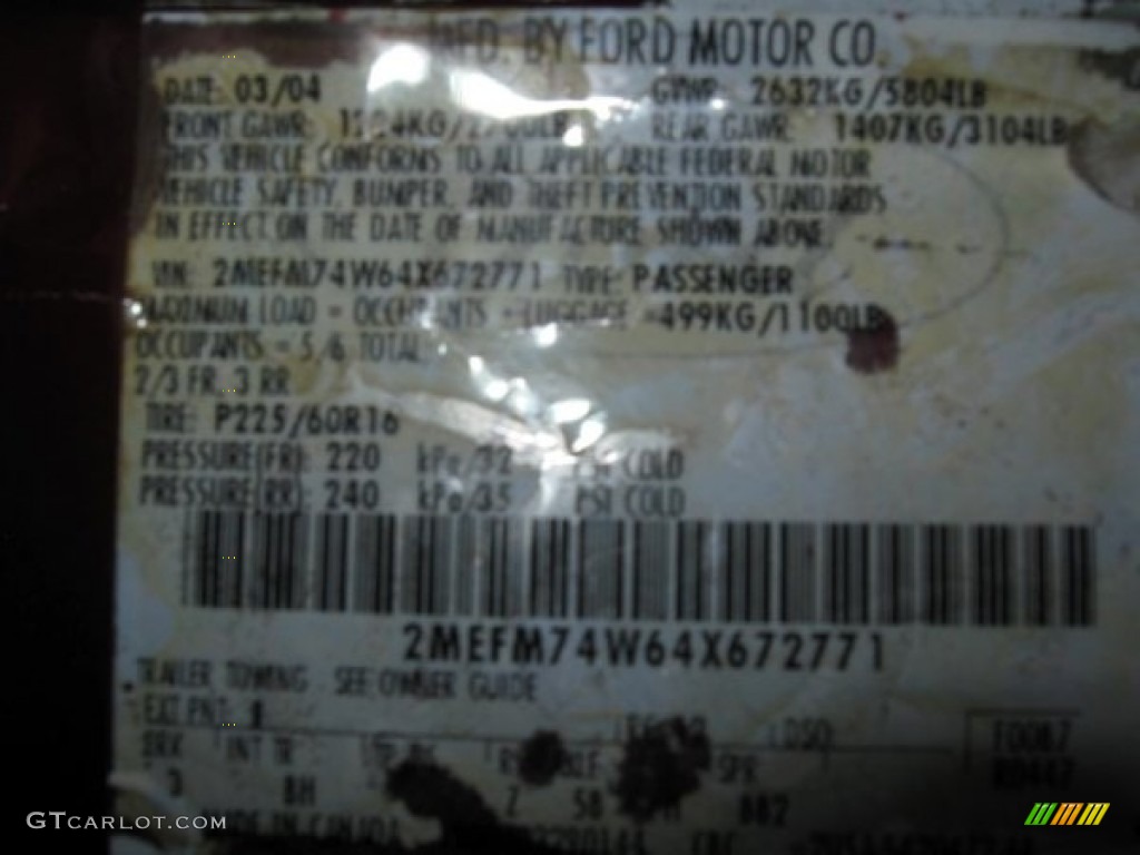 2004 Grand Marquis GS - Dark Toreador Red Metallic / Medium Parchment photo #15