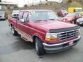 1995 Electric Currant Red Pearl Ford F150 Eddie Bauer Extended Cab  photo #7