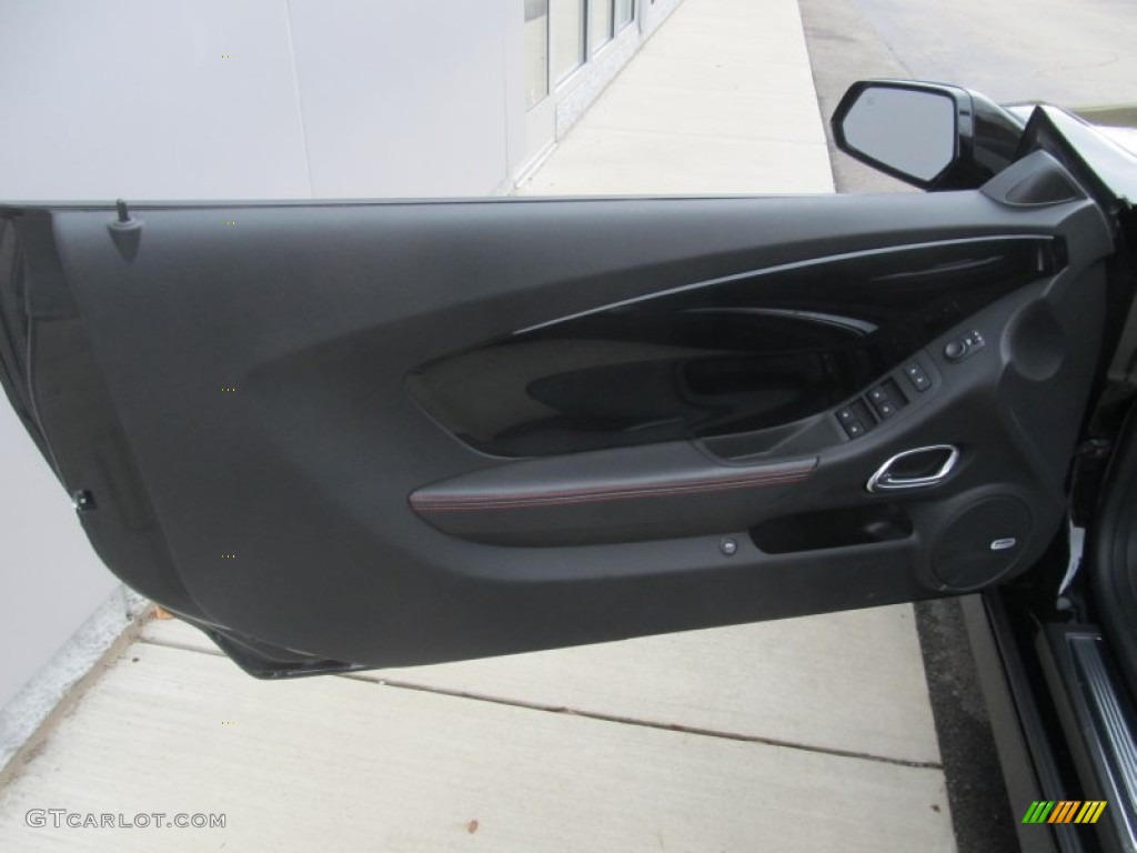 2013 Chevrolet Camaro ZL1 Convertible Black Door Panel Photo #86816833