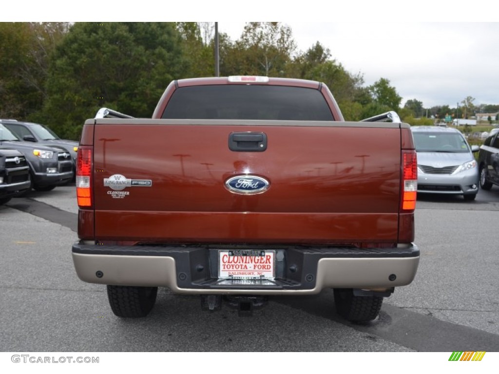 2005 F150 King Ranch SuperCrew 4x4 - Dark Copper Metallic / Castano Brown Leather photo #4