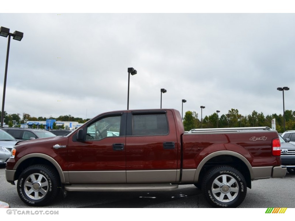 2005 F150 King Ranch SuperCrew 4x4 - Dark Copper Metallic / Castano Brown Leather photo #5
