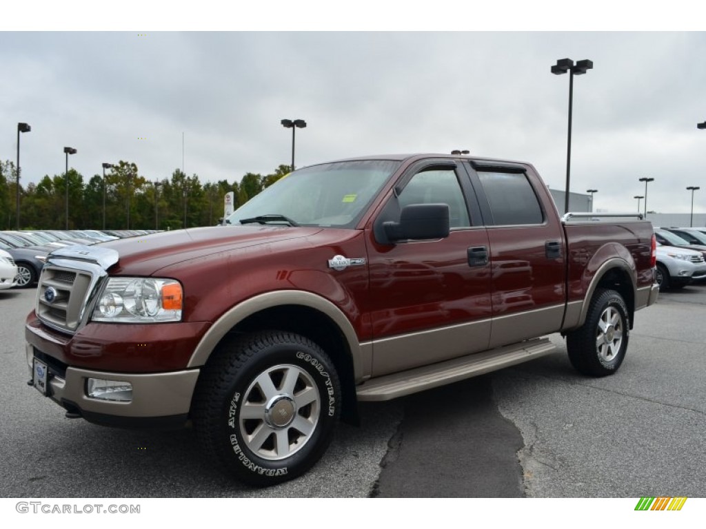 2005 F150 King Ranch SuperCrew 4x4 - Dark Copper Metallic / Castano Brown Leather photo #6