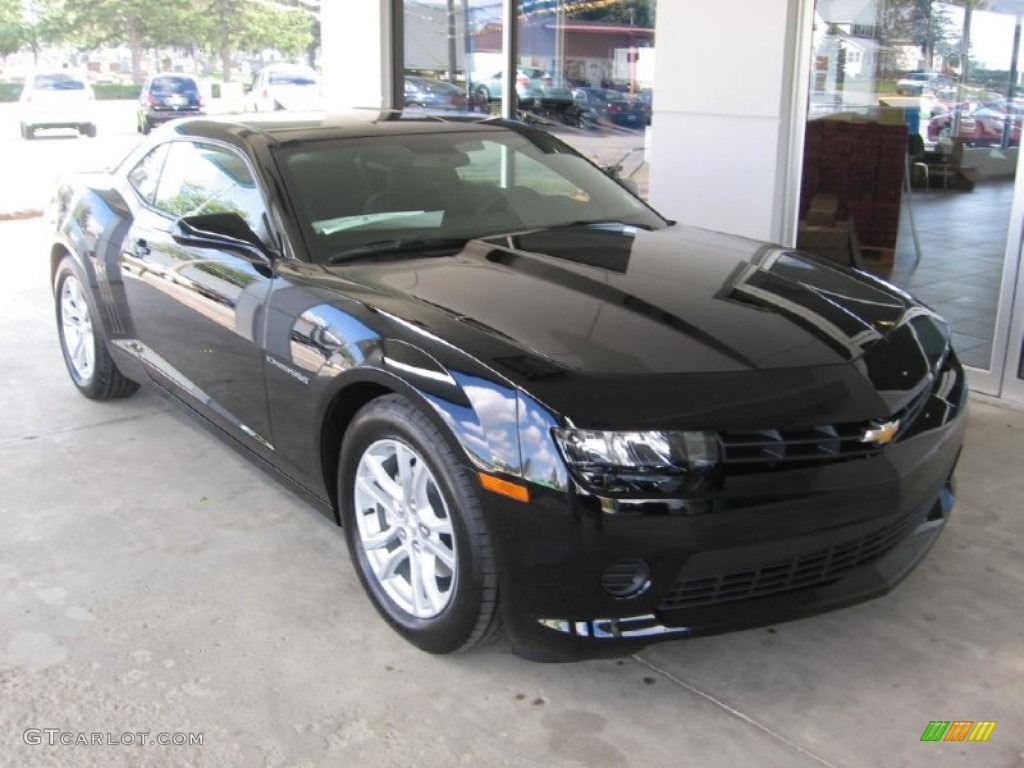 2014 Camaro LS Coupe - Black / Black photo #1