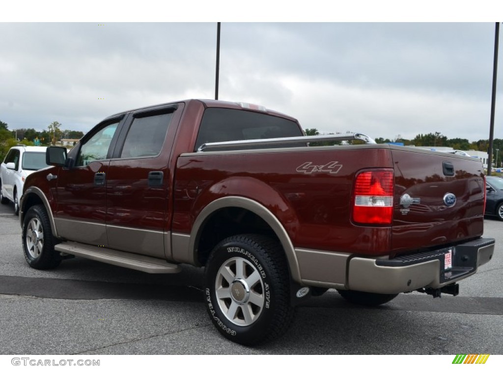 2005 F150 King Ranch SuperCrew 4x4 - Dark Copper Metallic / Castano Brown Leather photo #25