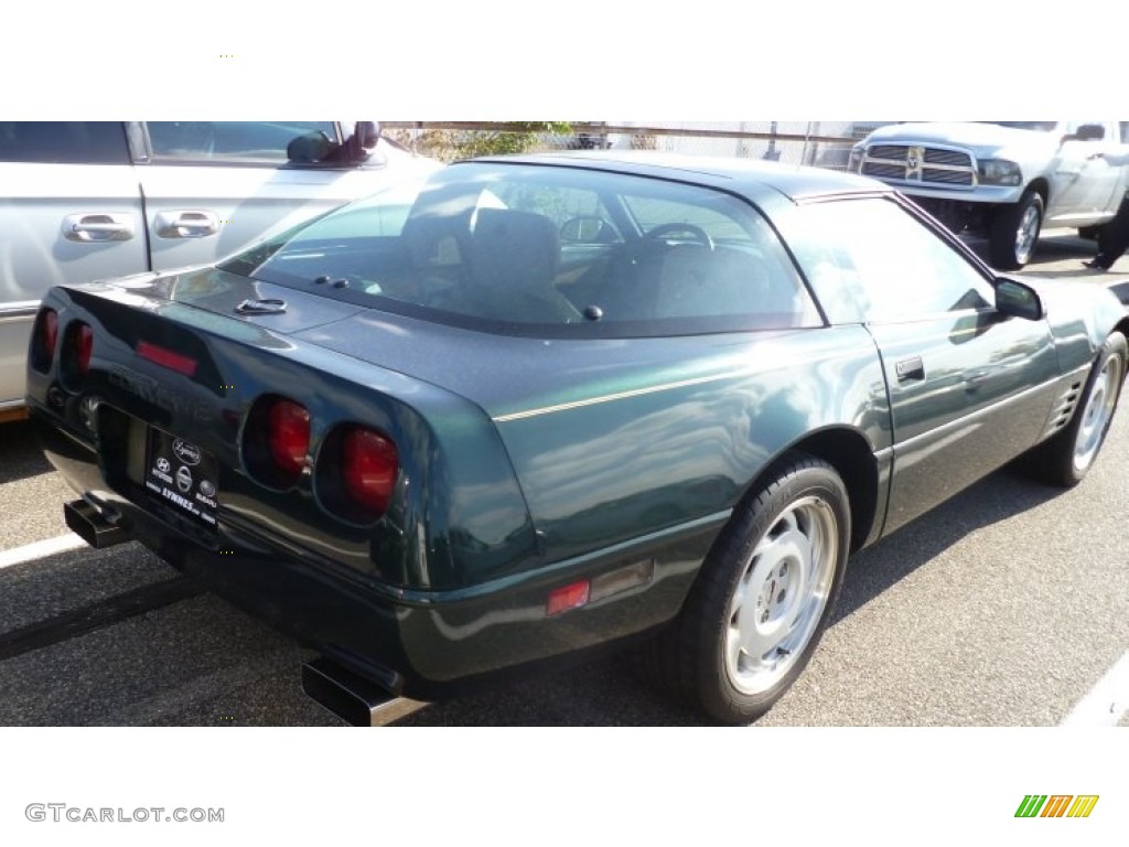 1992 Corvette Coupe - Polo Green Metallic / Tan photo #4