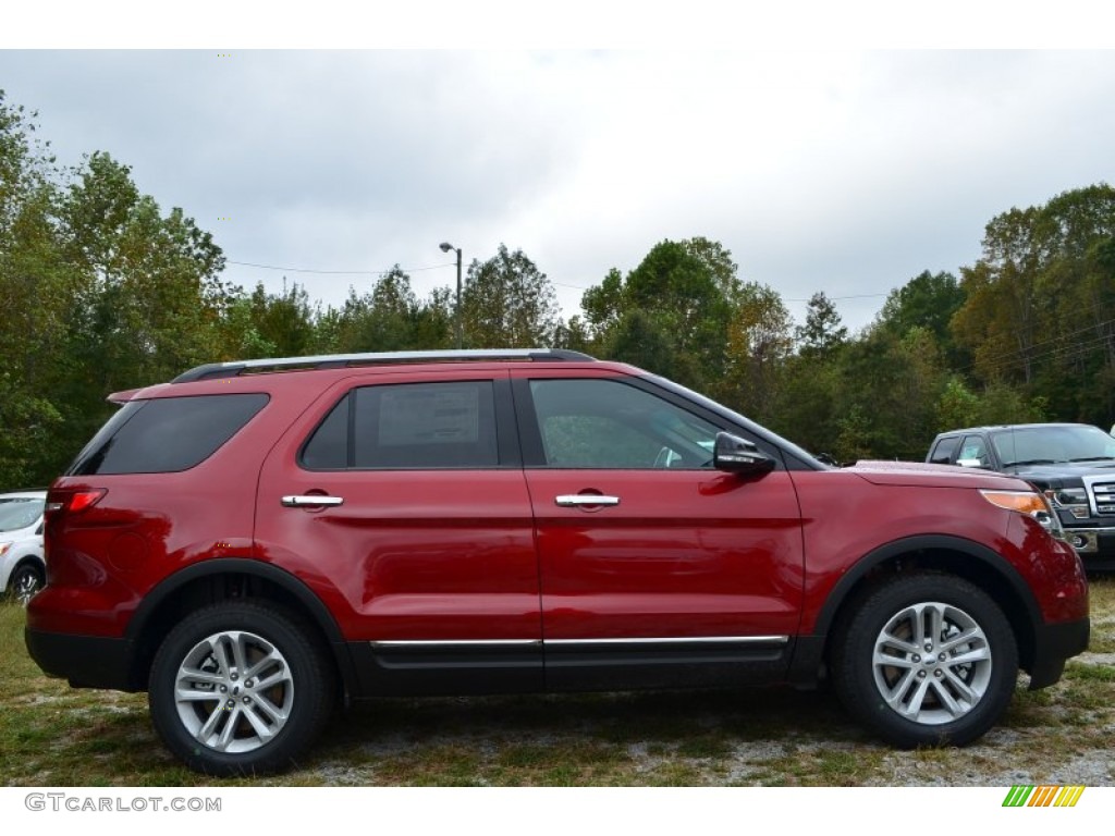 2014 Explorer XLT 4WD - Ruby Red / Charcoal Black photo #2