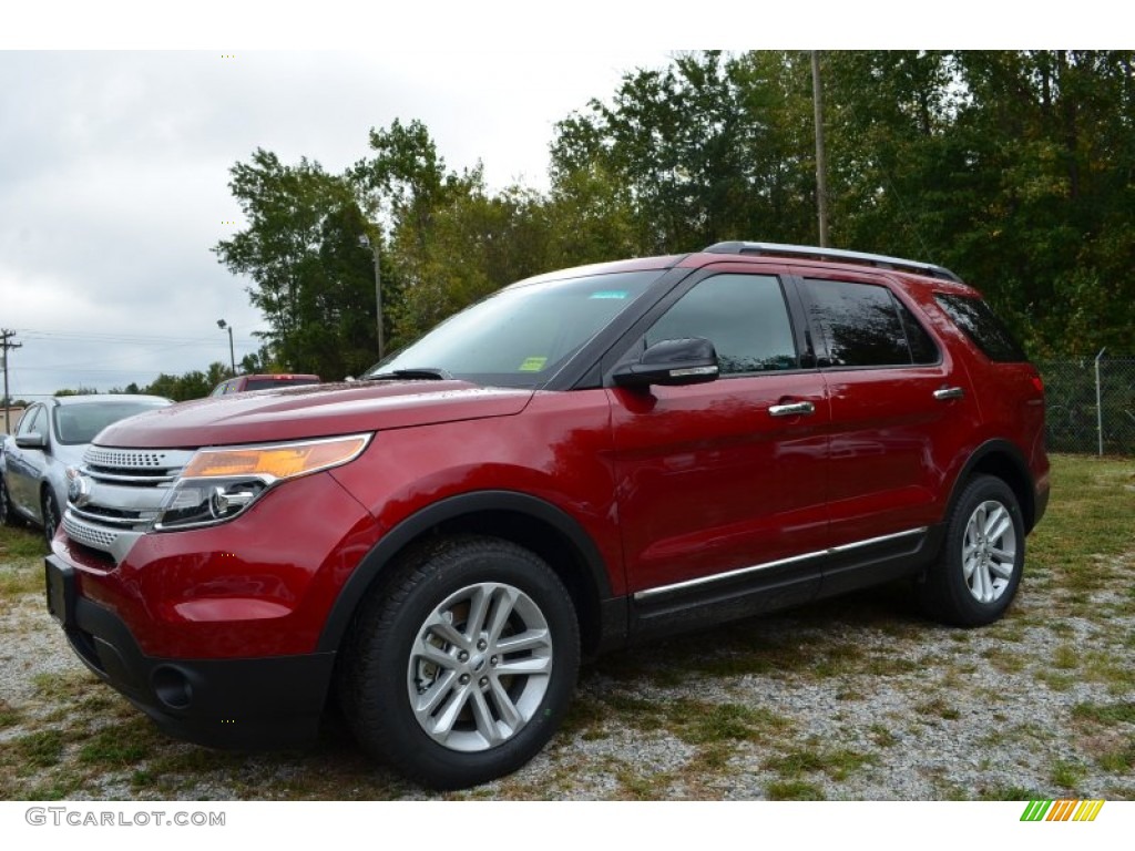 2014 Explorer XLT 4WD - Ruby Red / Charcoal Black photo #3