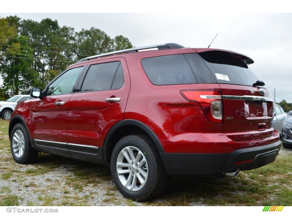 2014 Explorer XLT 4WD - Ruby Red / Charcoal Black photo #24