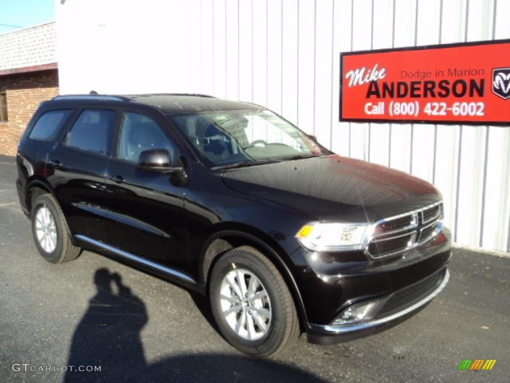 2014 Durango SXT AWD - Brilliant Black Crystal Pearl / Black photo #1