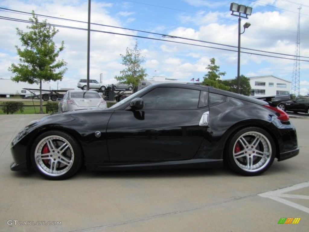 2012 370Z NISMO Coupe - Magnetic Black / NISMO Black/Red photo #9