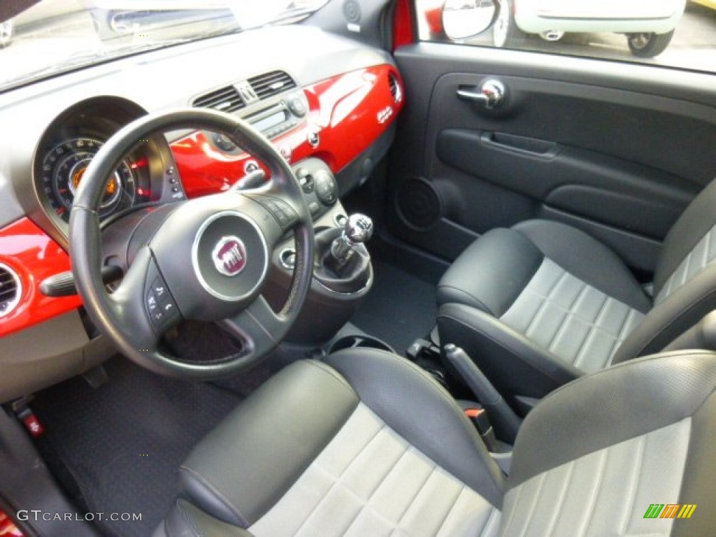 Sport Tessuto Nero/Nero (Black/Black) Interior 2012 Fiat 500 Sport Photo #86821592