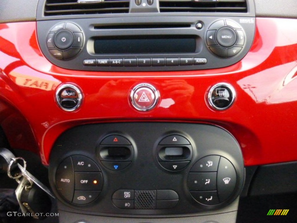 2012 Fiat 500 Sport Controls Photo #86821640