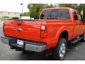 2014 Vermillion Red Ford F350 Super Duty Lariat Crew Cab 4x4  photo #5