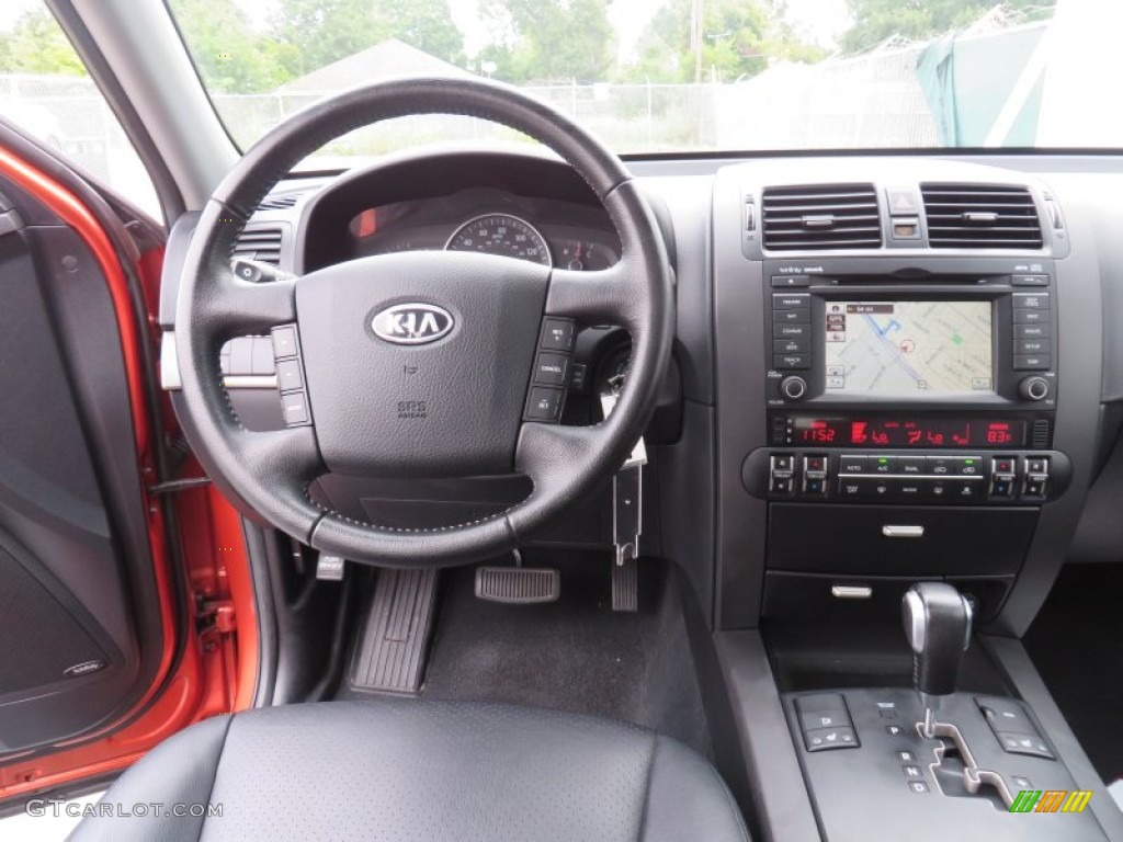 2009 Kia Borrego EX V8 Black Dashboard Photo #86824232