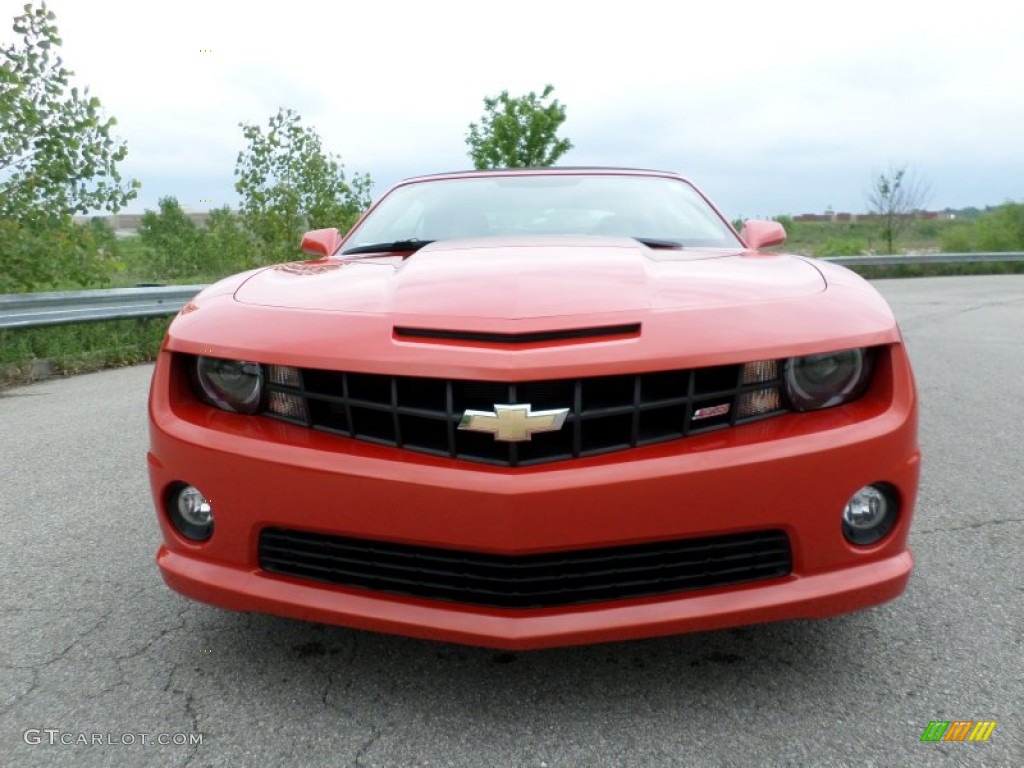 2012 Camaro SS/RS Convertible - Inferno Orange Metallic / Inferno Orange/Black photo #4