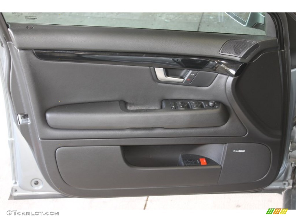 2007 Audi A4 3.2 quattro Sedan Ebony Door Panel Photo #86825135