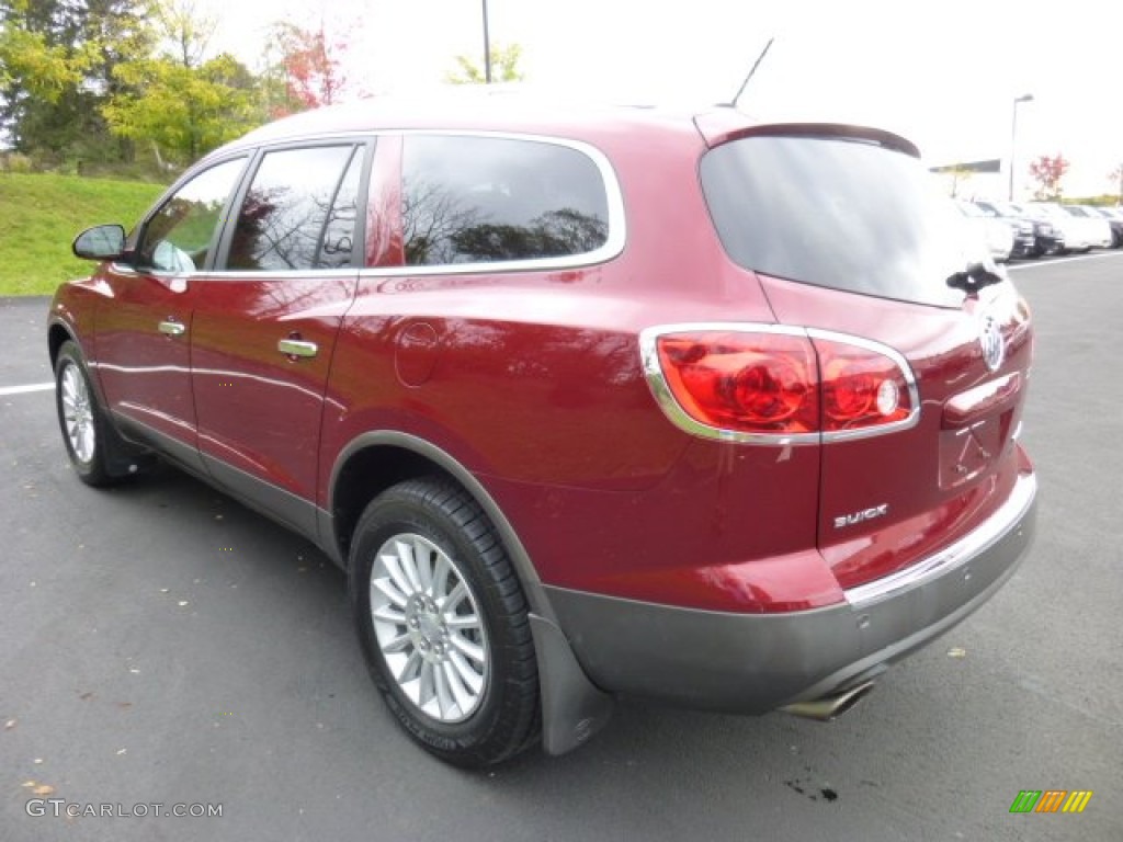 2011 Enclave CXL AWD - Red Jewel Tintcoat / Cashmere/Cocoa photo #5