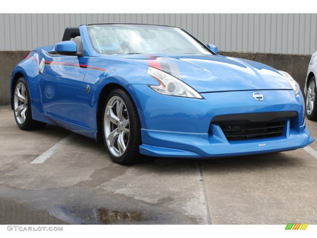 2010 370Z Touring Roadster - Monterey Blue / Gray Leather photo #1