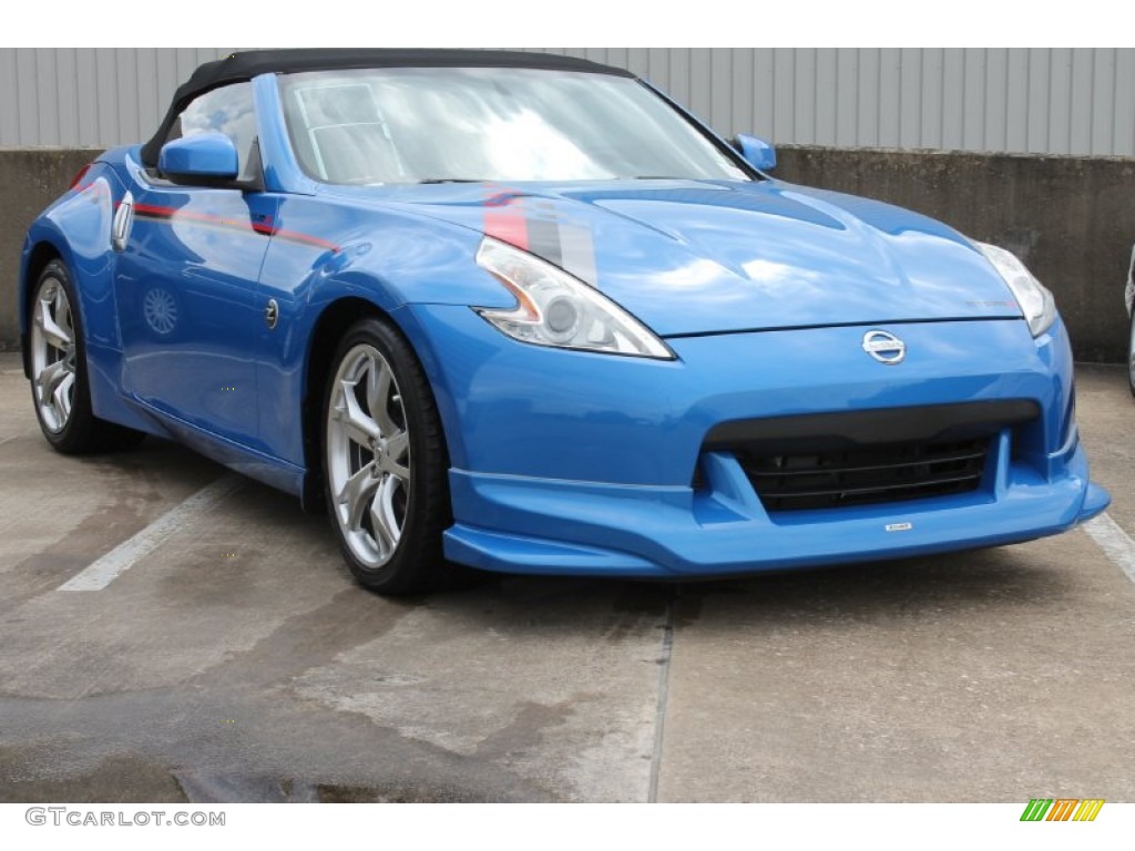 2010 370Z Touring Roadster - Monterey Blue / Gray Leather photo #3