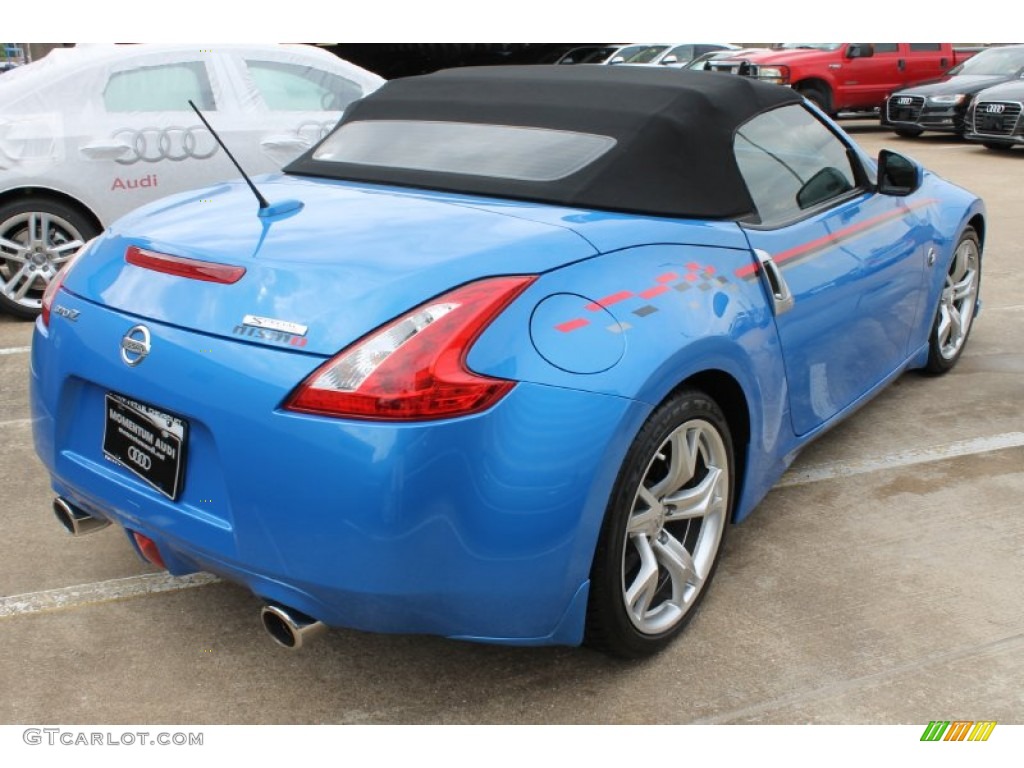 2010 370Z Touring Roadster - Monterey Blue / Gray Leather photo #10