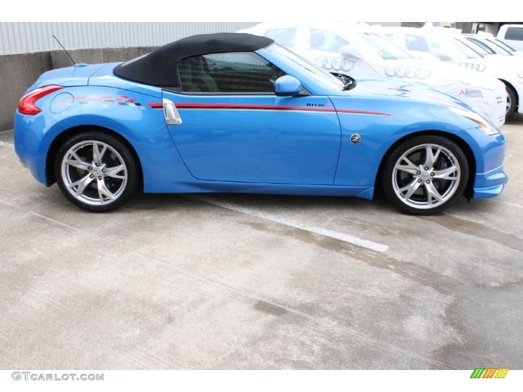 2010 370Z Touring Roadster - Monterey Blue / Gray Leather photo #11