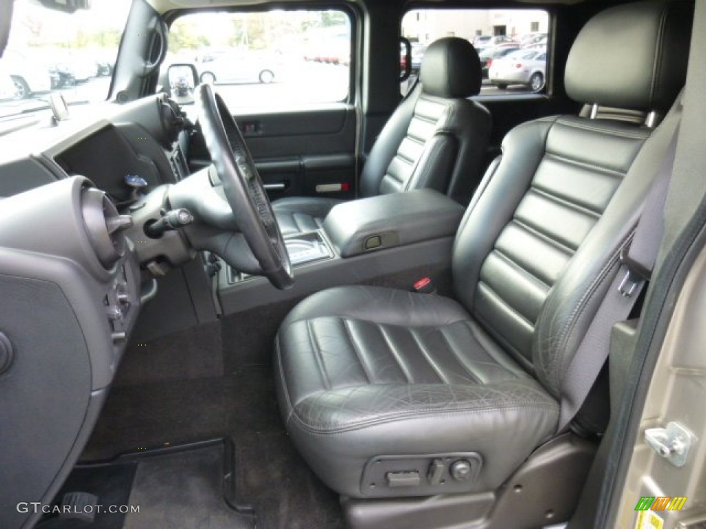 Ebony Interior 2006 Hummer H2 SUV Photo #86826515