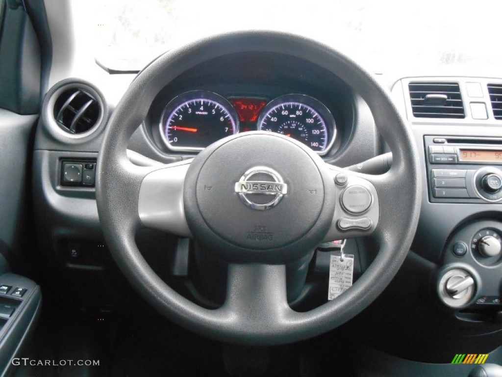 2012 Versa 1.6 SV Sedan - Blue Onyx Metallic / Charcoal photo #15