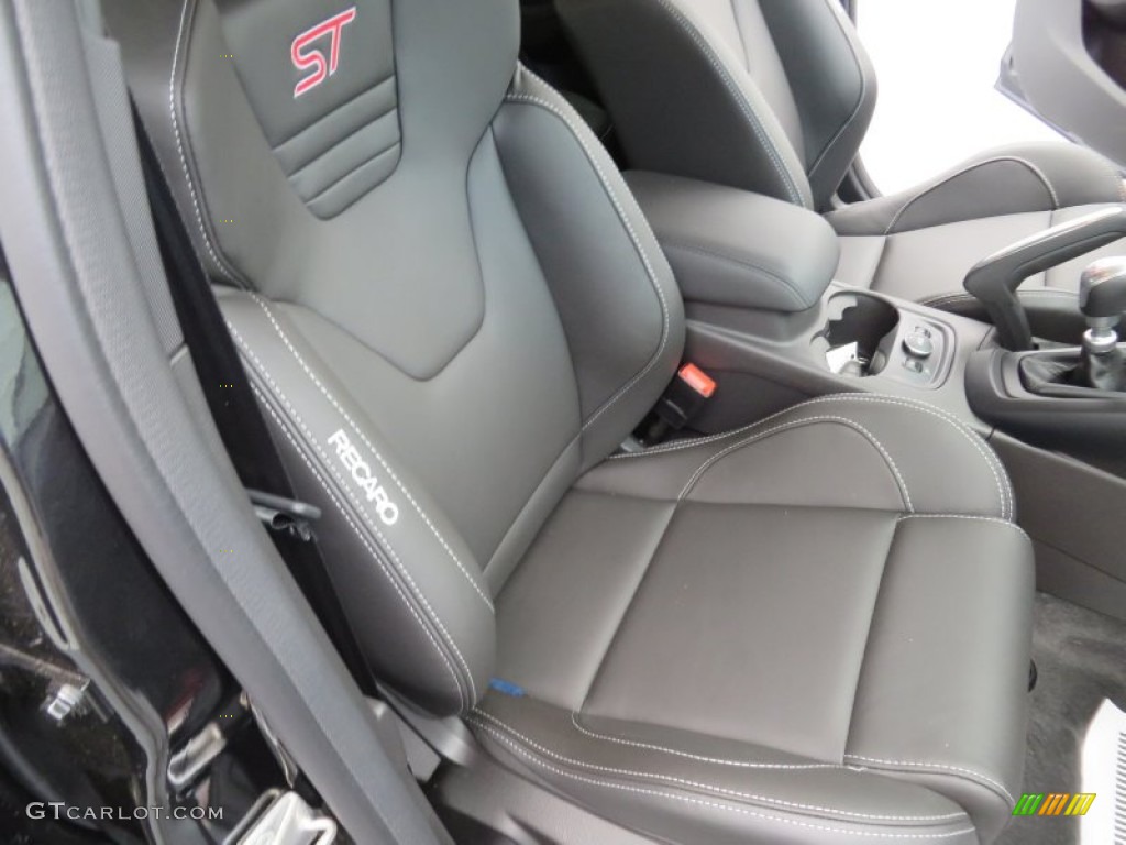 ST Charcoal Black Recaro Sport Seats Interior 2014 Ford Focus ST Hatchback Photo #86829029