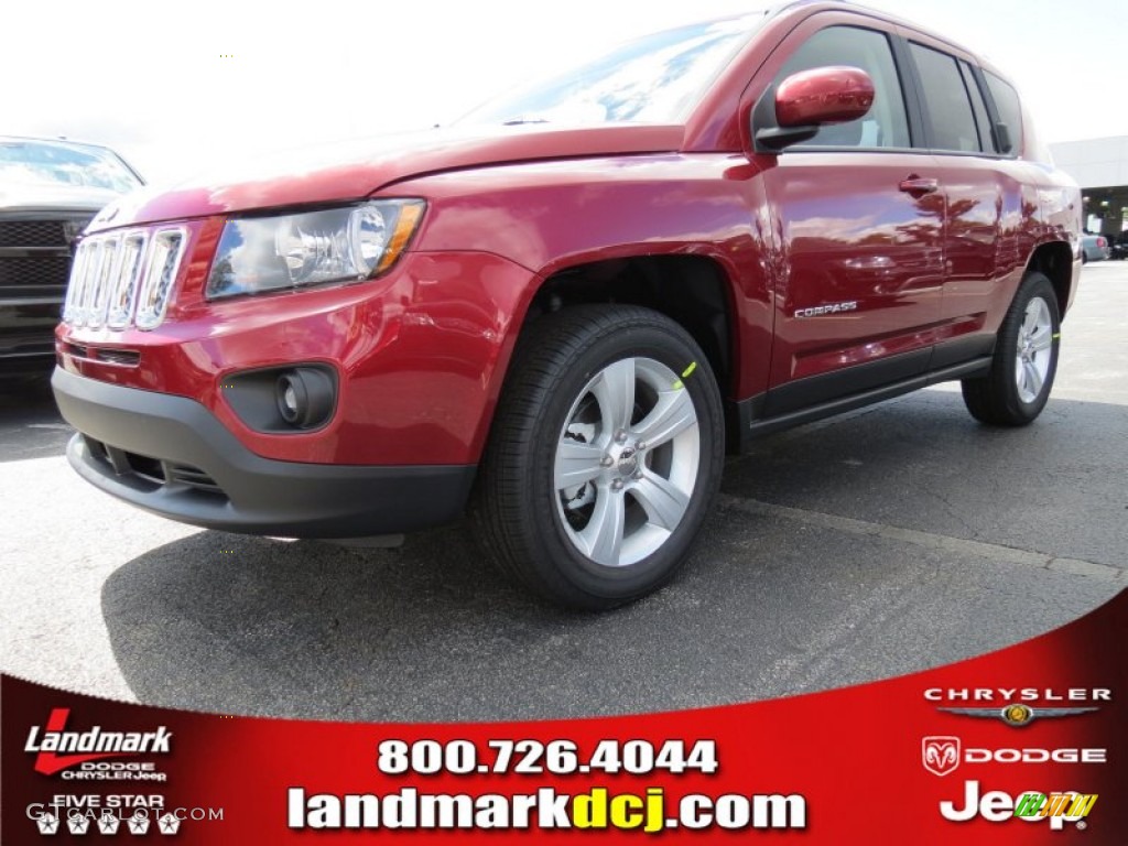 Deep Cherry Red Crystal Pearl Jeep Compass