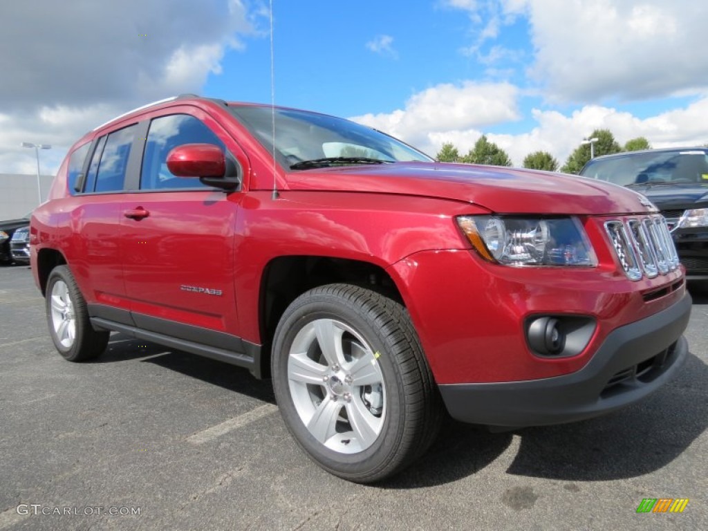Deep Cherry Red Crystal Pearl 2014 Jeep Compass Latitude Exterior Photo #86829110