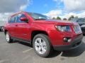 Deep Cherry Red Crystal Pearl 2014 Jeep Compass Latitude Exterior