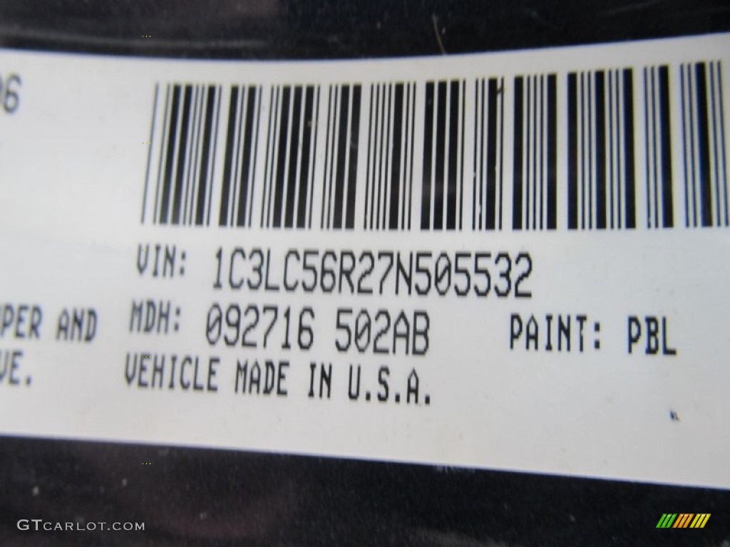 2007 Sebring Touring Sedan - Modern Blue Pearl / Dark Slate Gray/Light Slate Gray photo #19