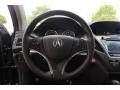 2014 Acura MDX Ebony Interior Steering Wheel Photo