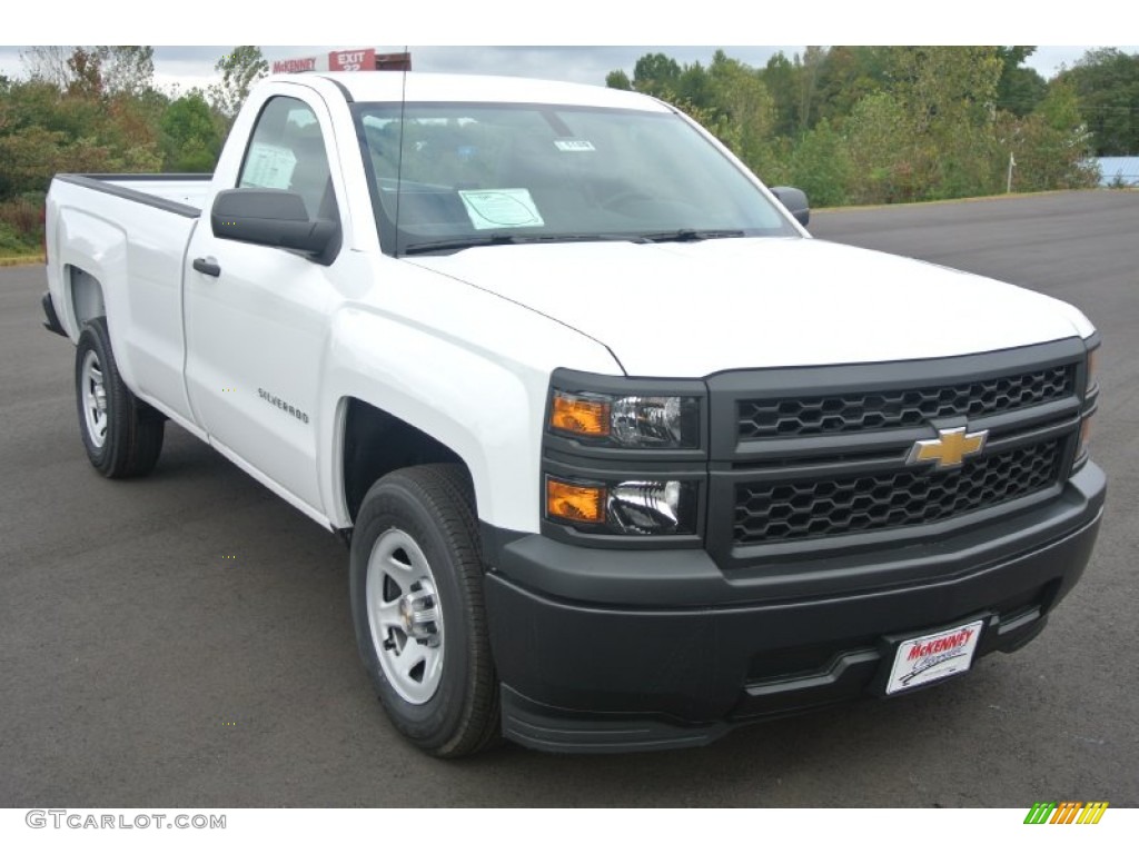 2014 Silverado 1500 WT Regular Cab - Summit White / Jet Black/Dark Ash photo #1