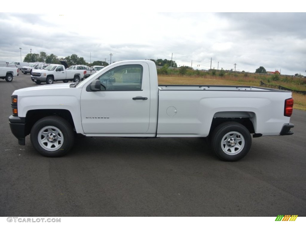 Summit White 2014 Chevrolet Silverado 1500 WT Regular Cab Exterior Photo #86829535