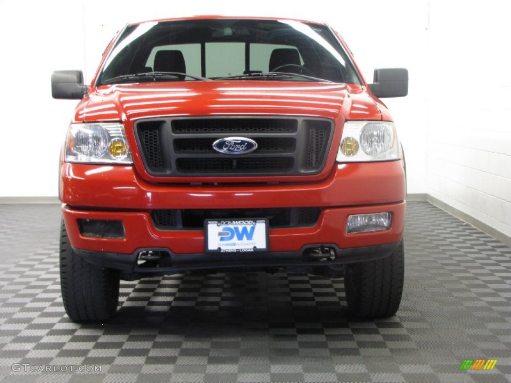 2005 F150 FX4 SuperCab 4x4 - Bright Red / Black photo #2