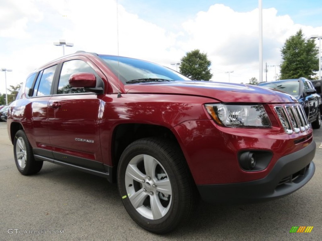 Deep Cherry Red Crystal Pearl 2014 Jeep Compass Latitude Exterior Photo #86829928