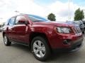 Deep Cherry Red Crystal Pearl 2014 Jeep Compass Latitude Exterior