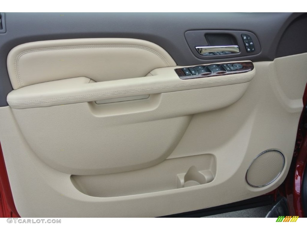 2014 GMC Yukon XL Denali AWD Cocoa/Light Cashmere Door Panel Photo #86830043