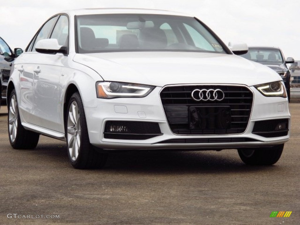 Glacier White Metallic Audi A4