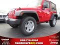 Flame Red 2014 Jeep Wrangler Sport S 4x4