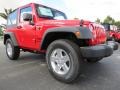 2014 Flame Red Jeep Wrangler Sport S 4x4  photo #4