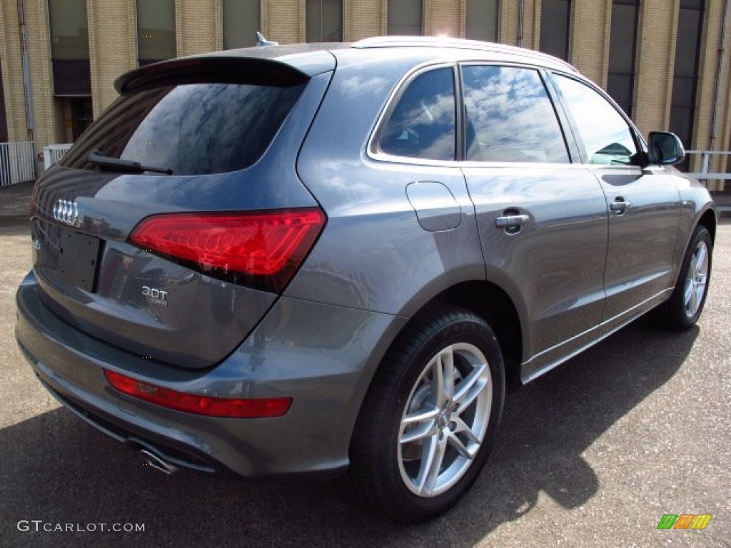 2014 Q5 3.0 TFSI quattro - Monsoon Gray Metallic / Black photo #2