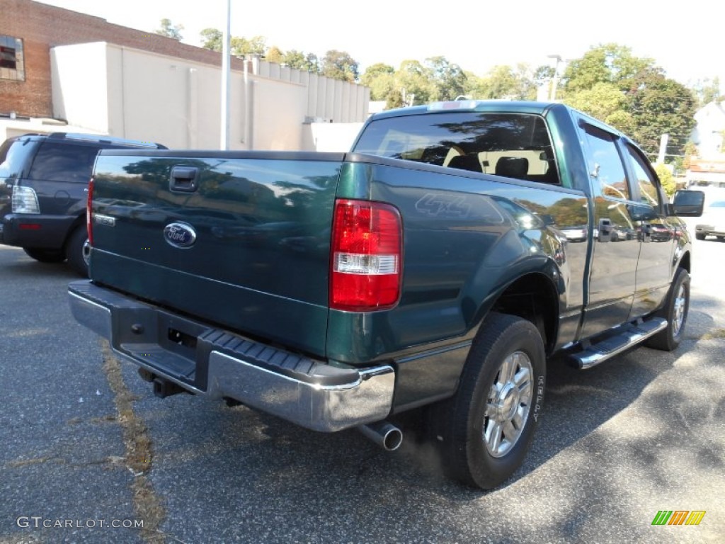 2008 F150 XLT SuperCrew 4x4 - Forest Green Metallic / Medium/Dark Flint photo #3