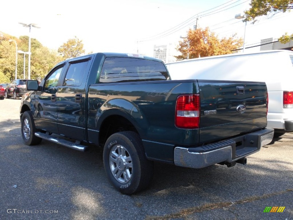 2008 F150 XLT SuperCrew 4x4 - Forest Green Metallic / Medium/Dark Flint photo #5