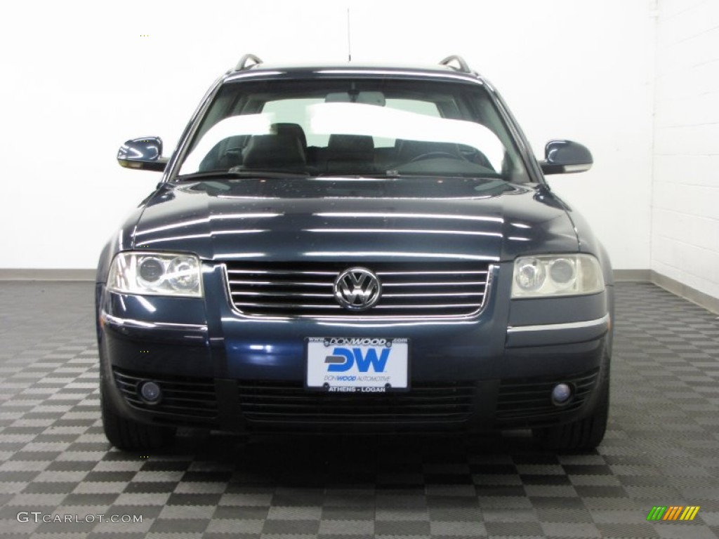 2005 Passat GLX Wagon - Blue Graphite Metallic / Grey photo #2
